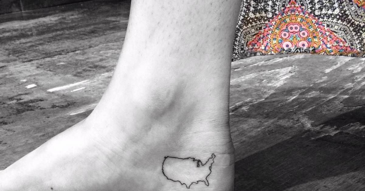 United States Map Tattoos Tattoofilter - Fb 