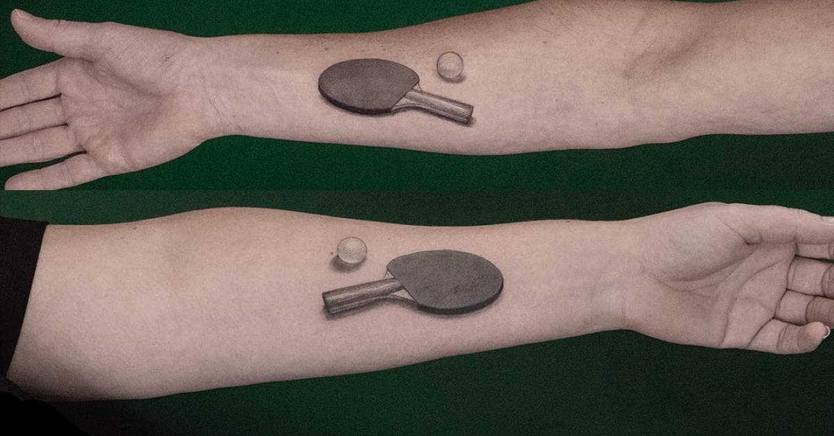 Ping Pong Paddle Tattoos Tattoofilter