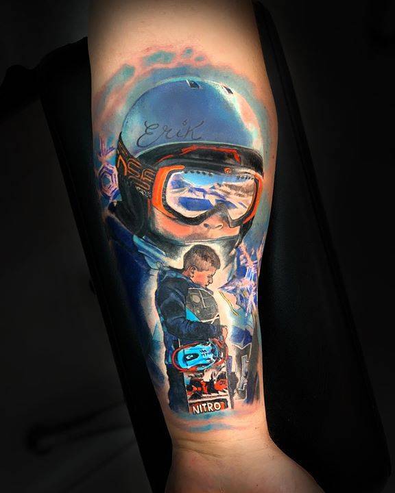 Snowboard Goggles Tattoo