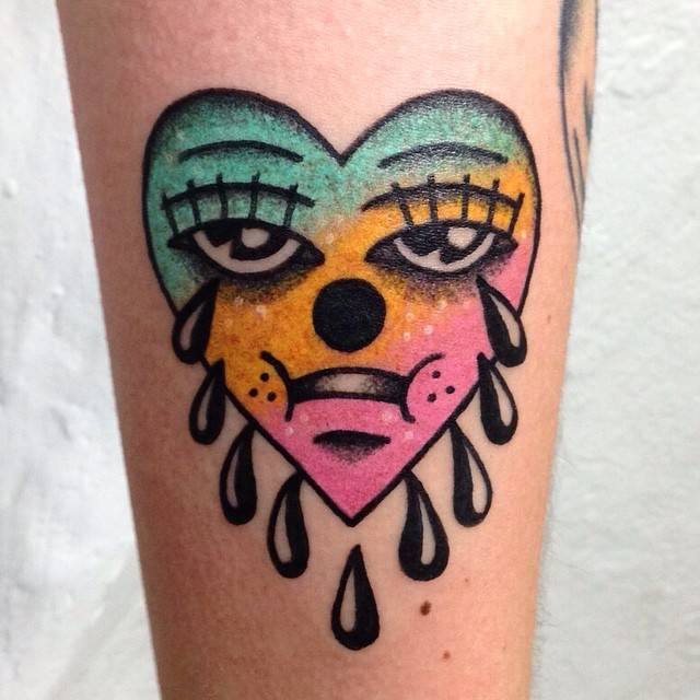 Crying Heart Tattoos Tattoofilter