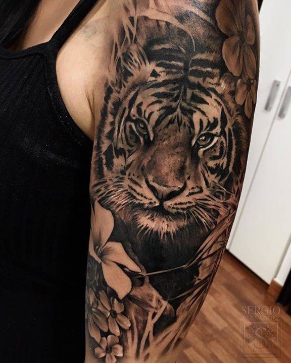 The Best Sleeve Tattoos Of All Time - TheTatt | Lion tattoo sleeves, Half  sleeve tattoos forearm, Tiger tattoo sleeve