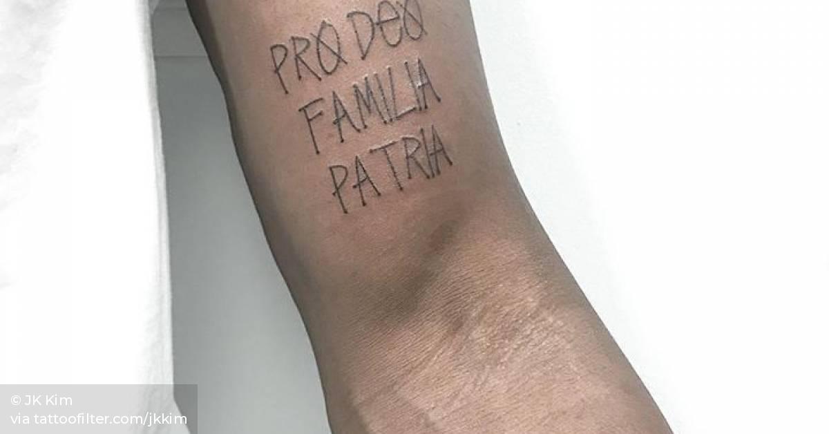pro deo et familia et patria / for god and family and
