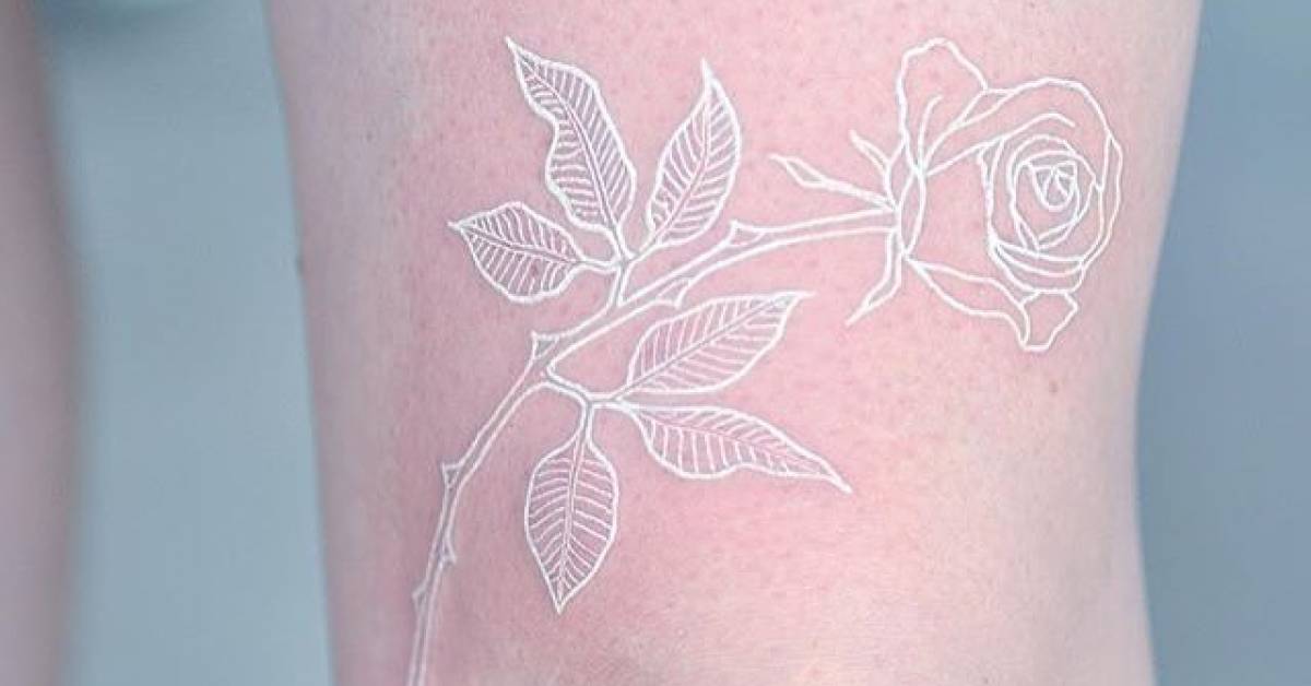 White Ink Tattoos For People With Pale Skins