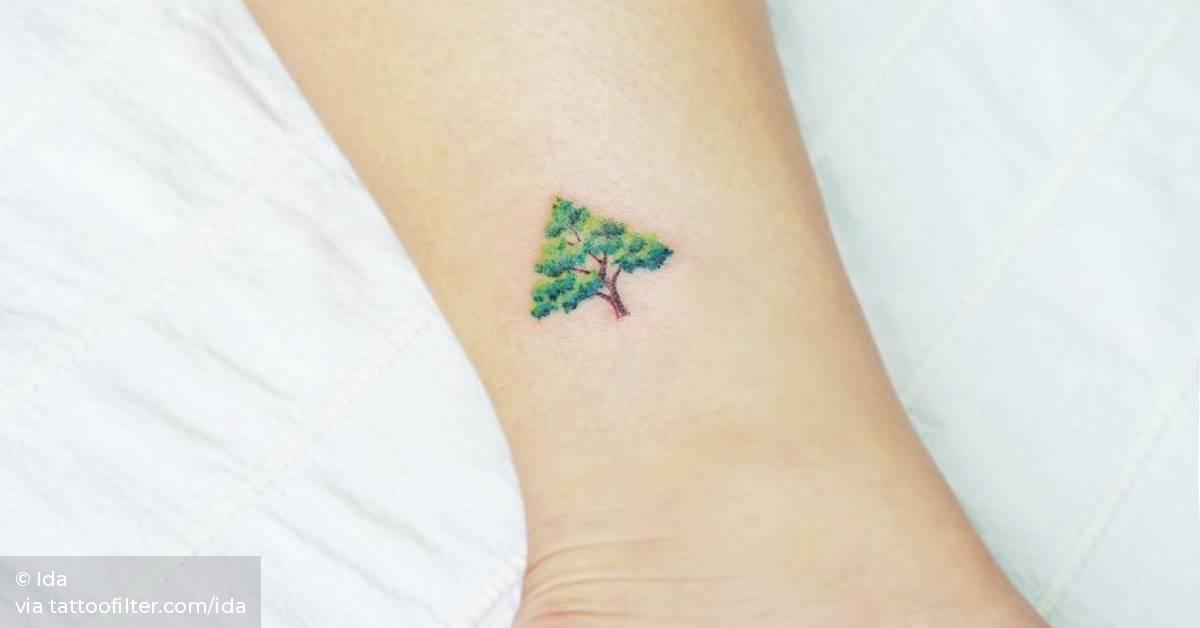 Tree tattoo. Gnarled Tree Tattoo