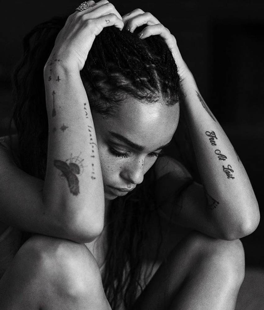 Zoe Kravitz's forearm tattoos