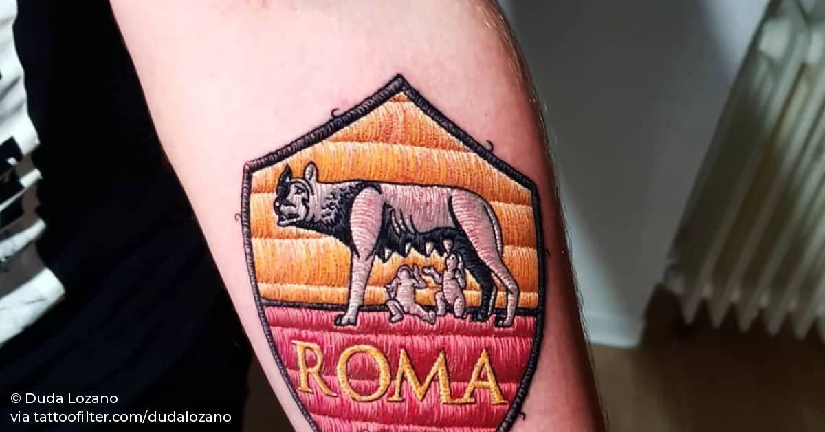 A.S. Roma patch.