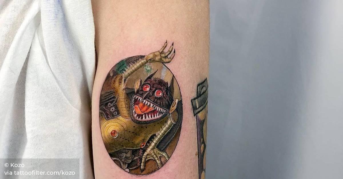 a maiden devil タトゥートップス Flip flop devil lady/head by @ajmaloneytattoo • #atx
