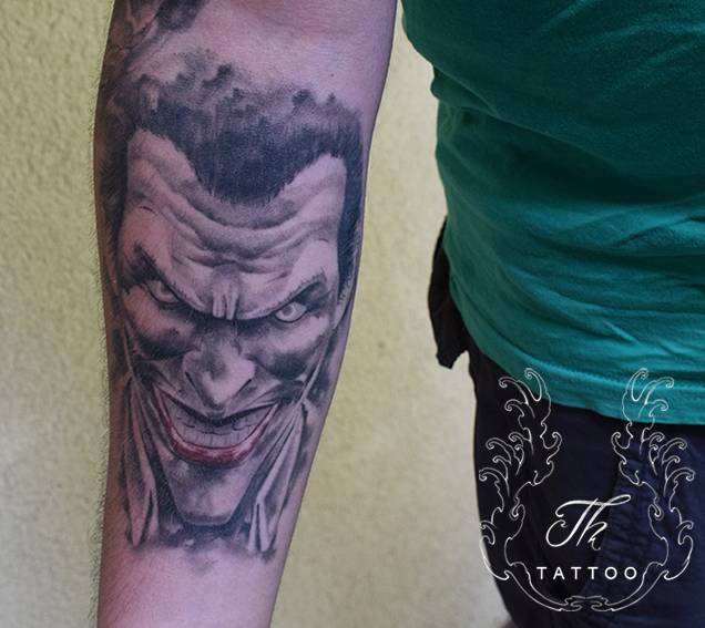 Healed Joker Tattoo