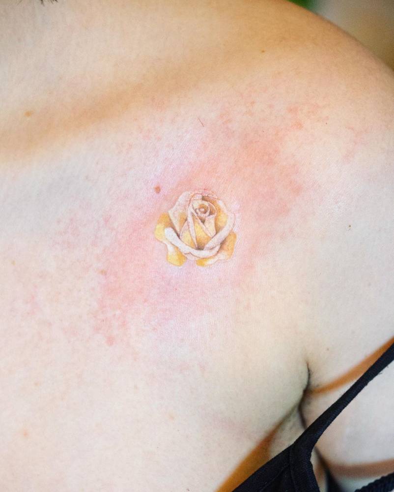 Yellow Rose Tattoo