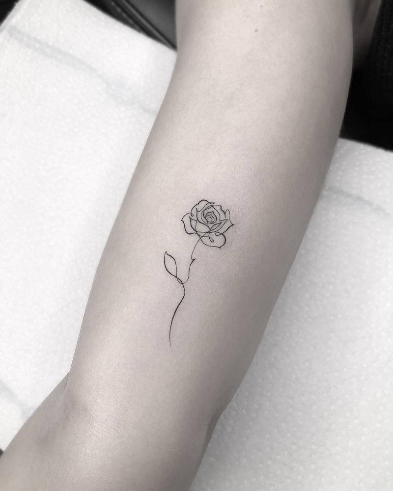 Single Line Tattoo Ideas Male Design Talk