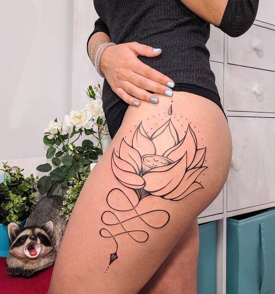 Lotus flower tattoo