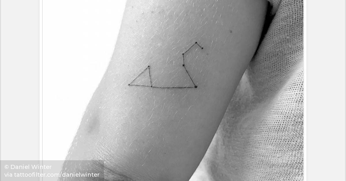 leo-constellation-tattoo-on-the-back-of-the-left-arm