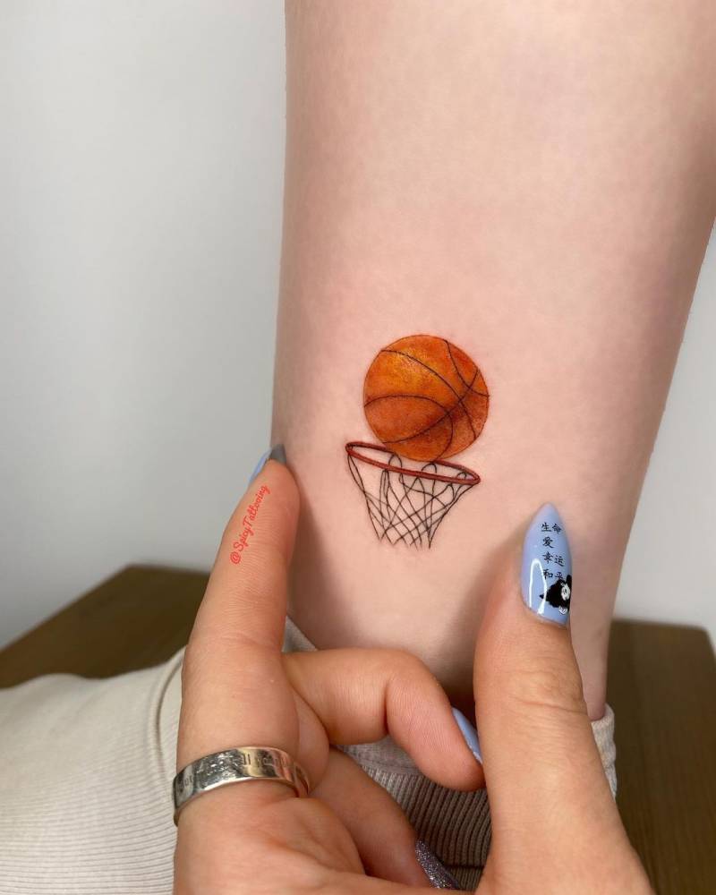 Basketball Tattoos Designs For Women