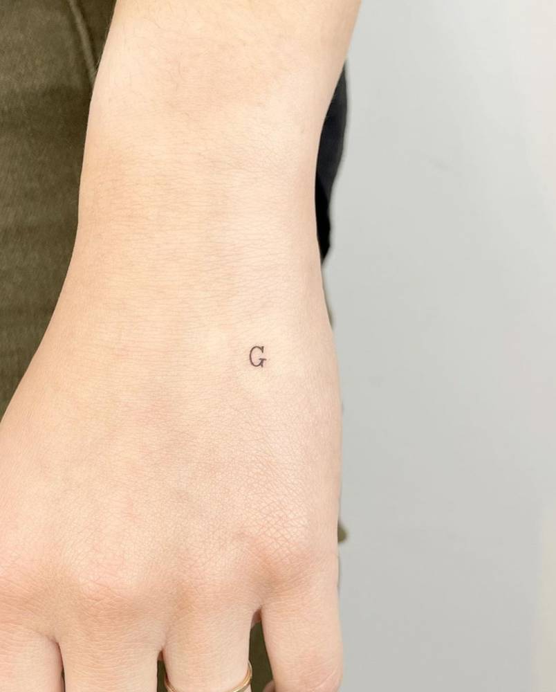 Letter G Tattoo
