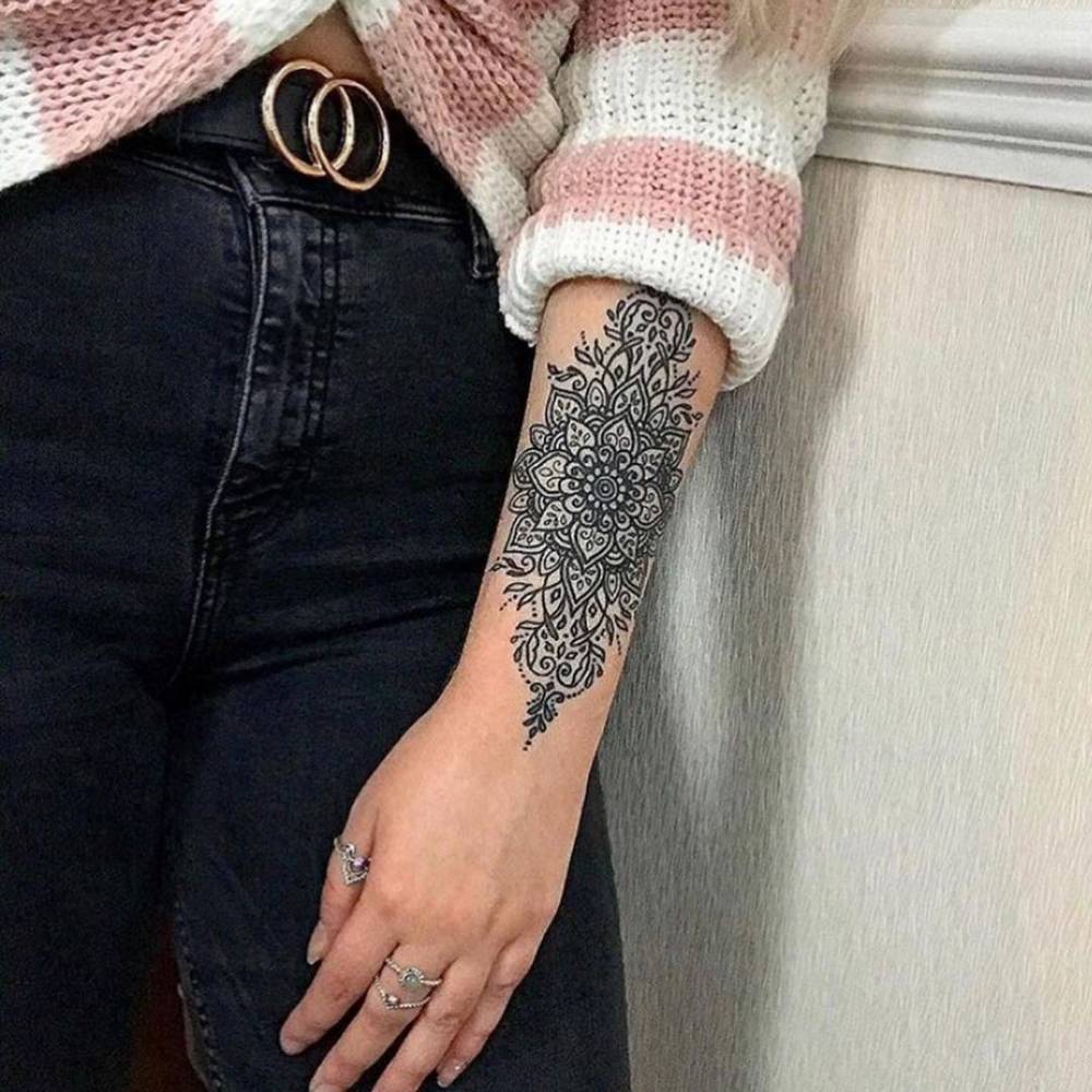 Mandala Tattoo On The Forearm 