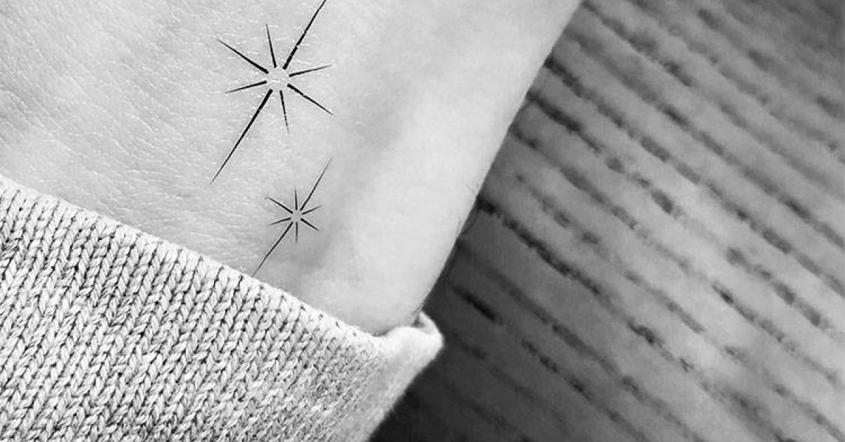 Shiny sparkles temporary tattoo, get it here