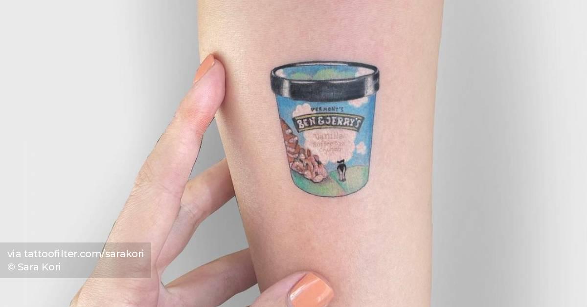 BEN & JERRYS VANILLA TOFFEE CRUNCH!