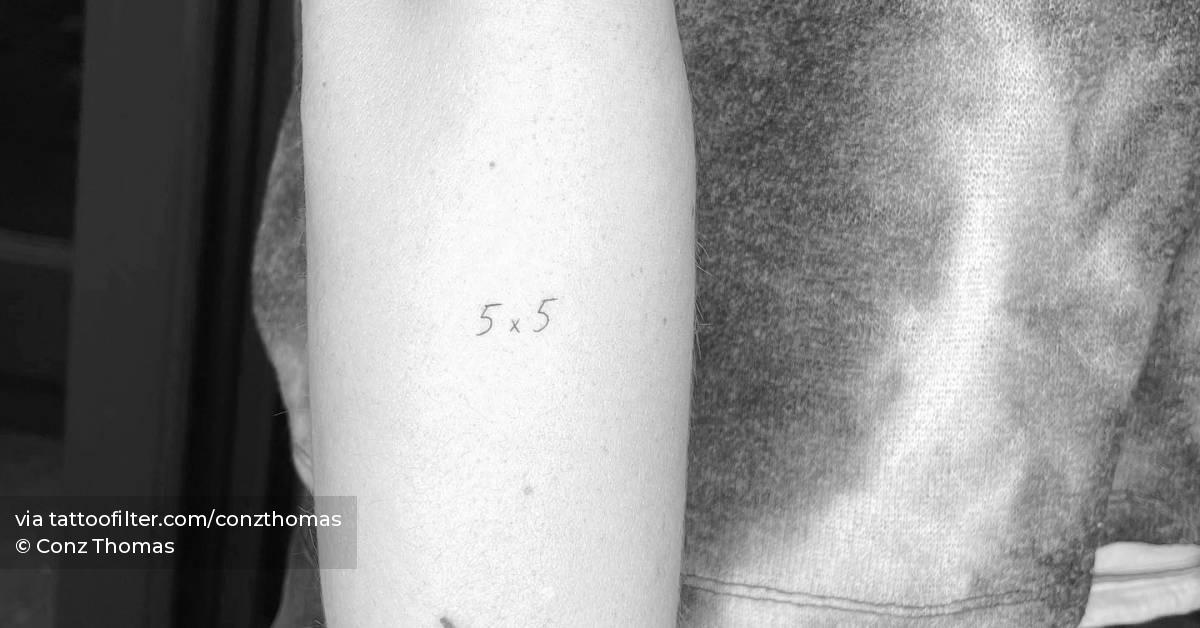 5x5 tattoo | Orangetattooshop.com