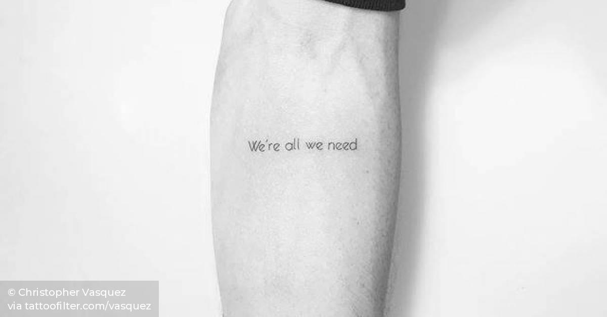 “We