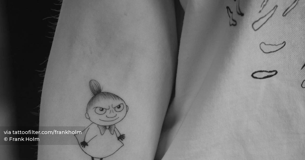 Little My tattoo located on the inner forearm.