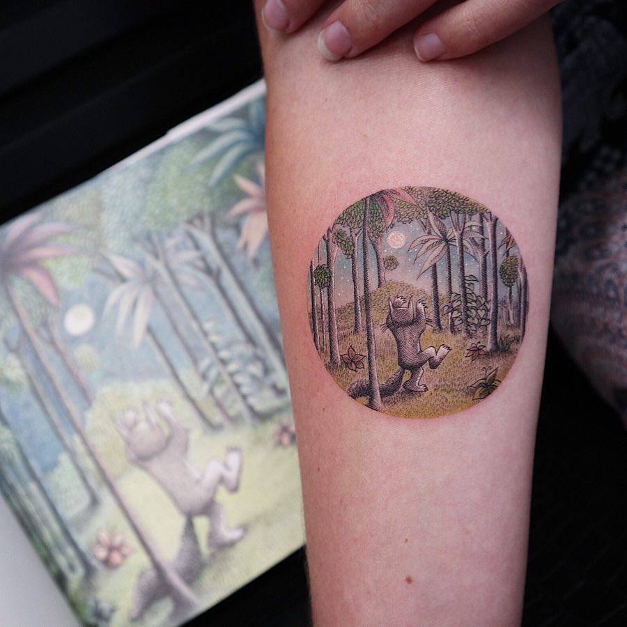 Where The Wild Things Are inspired tattoo.