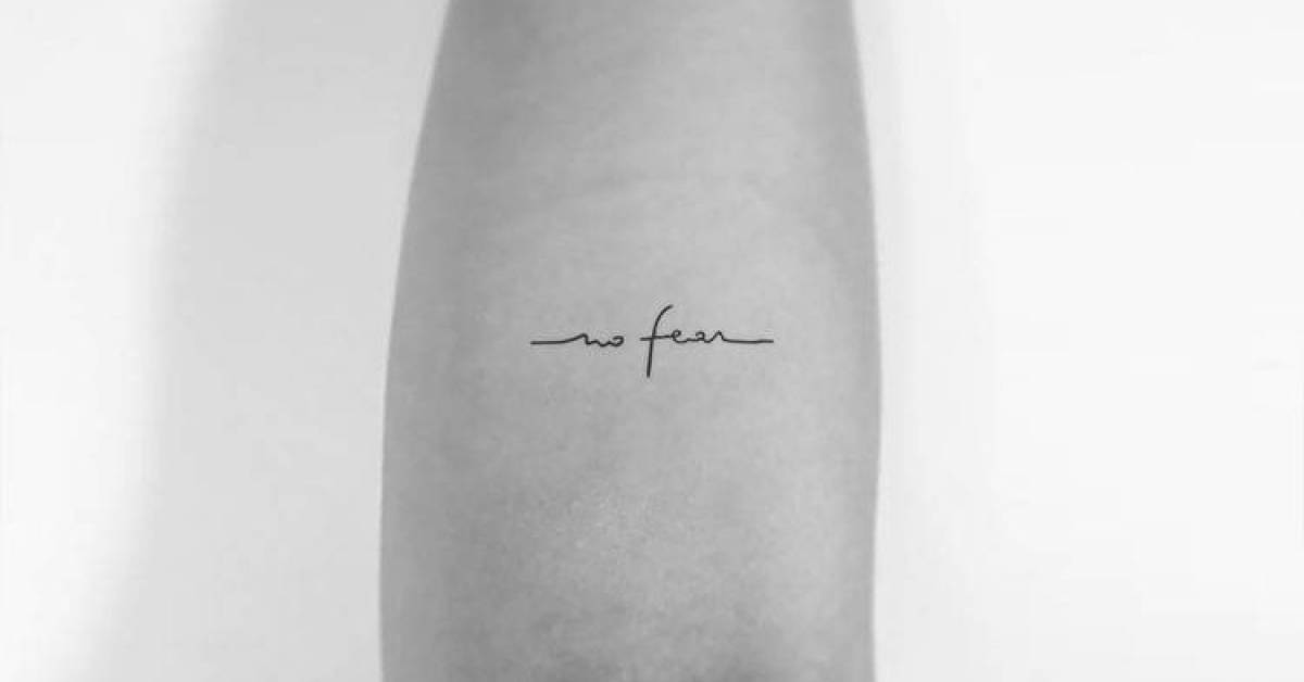 No Fear Temporary Tattoo Get It Here 