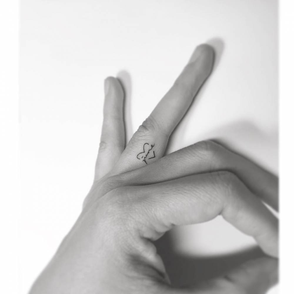Tattoo Of The Name June Inside A Heart 