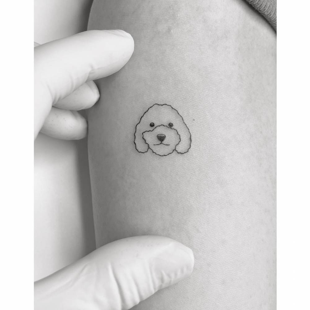 Simplistic Dog Tattoos