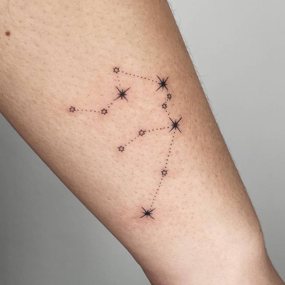 Aquarius Tattoo Constellation Symbolism And Design Inspiration