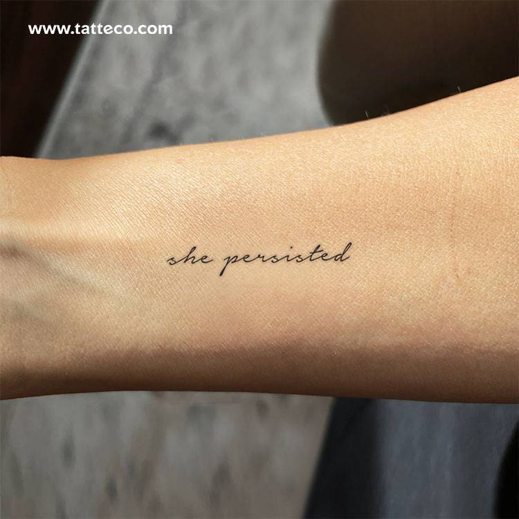  She Persisted Temporary Tattoo Get It Here