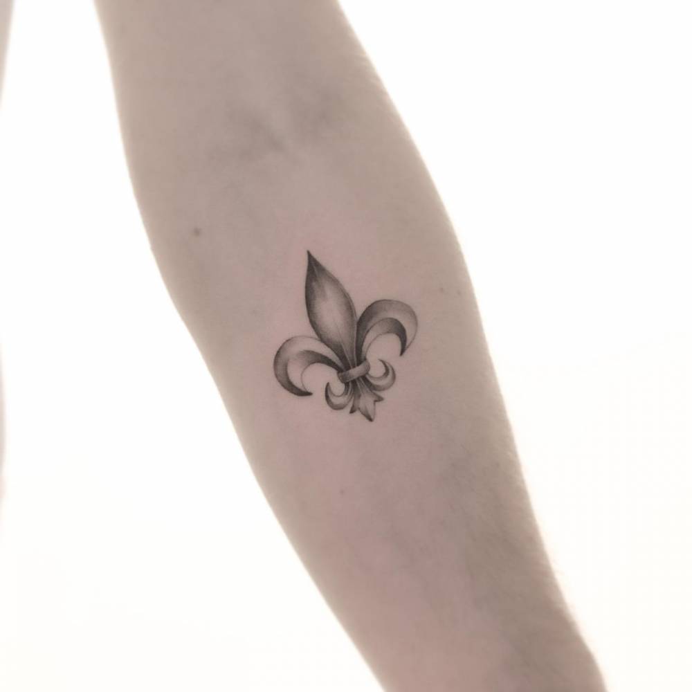 Fleur De Lis Tattoo Located On The Inner Forearm Fleur De Lis Tattoo Located On The Inner Forearm