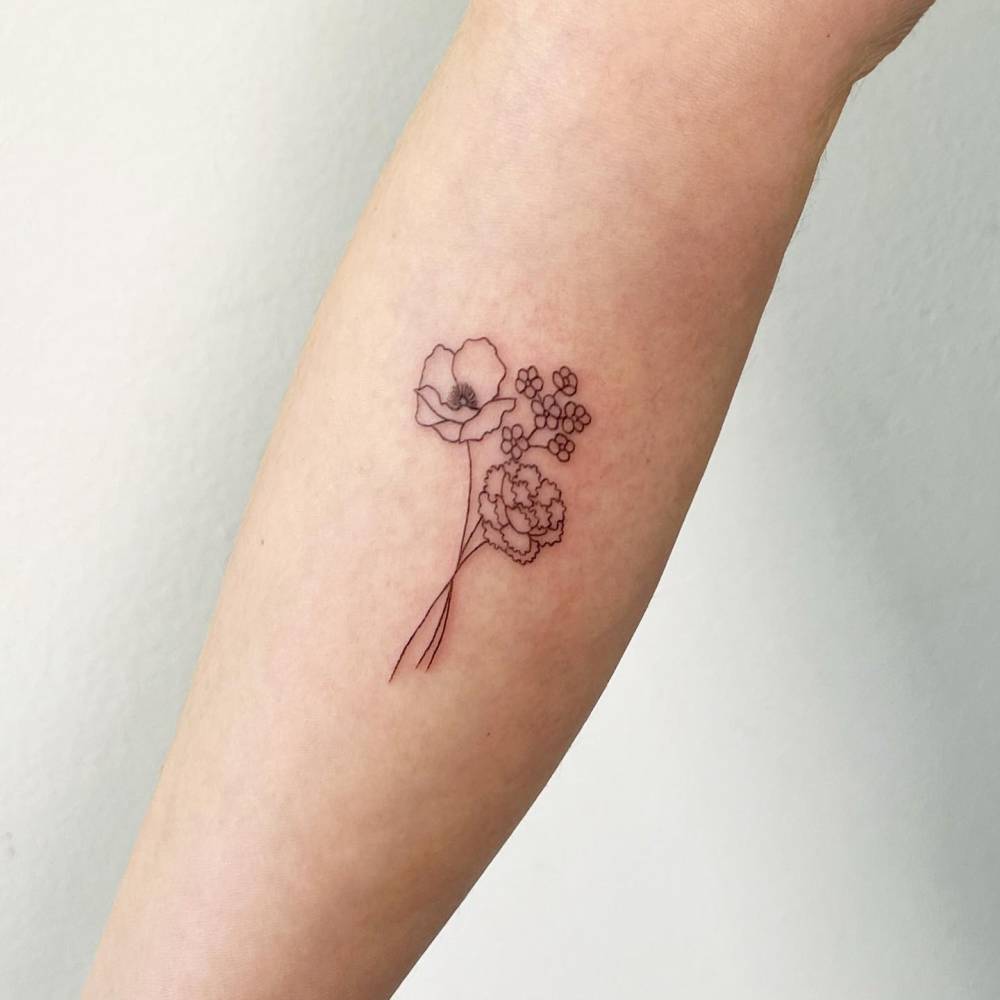 Violet And Rose Tattoo Orangetattooshop Violet And Rose Tattoo Orangetattooshop