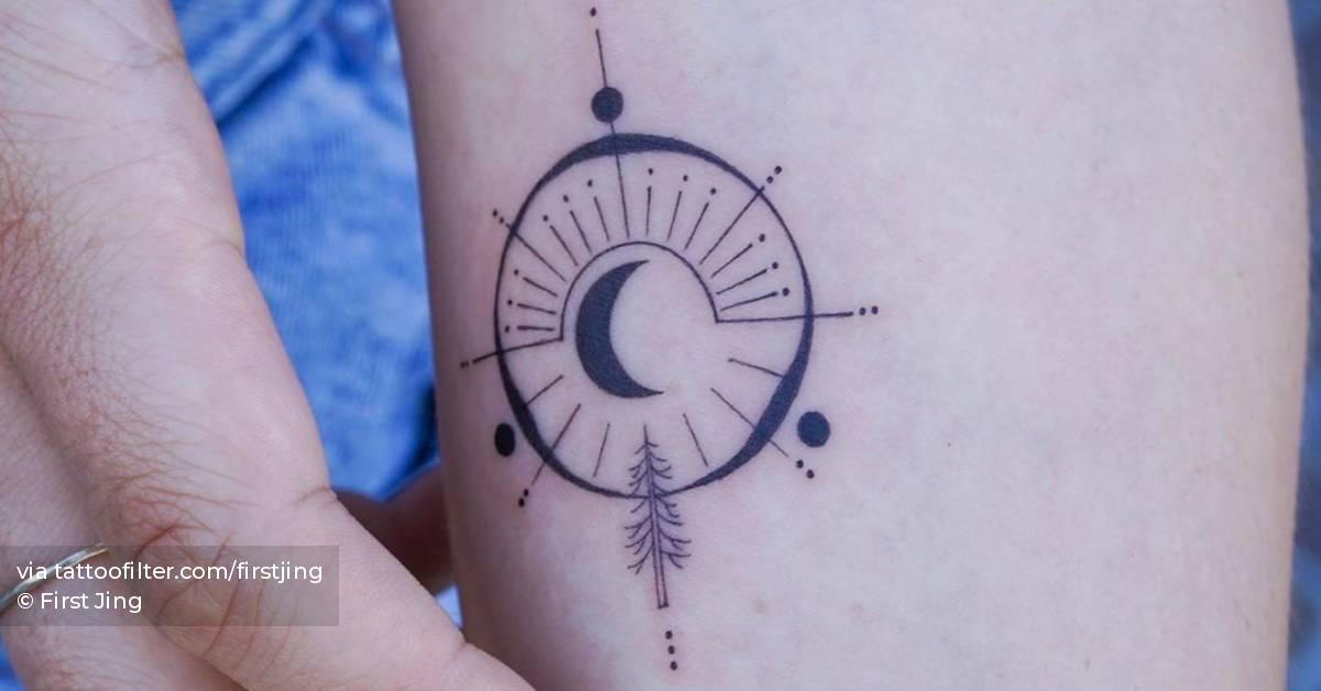 The tattoo incorporates the symbol for ubuntu along