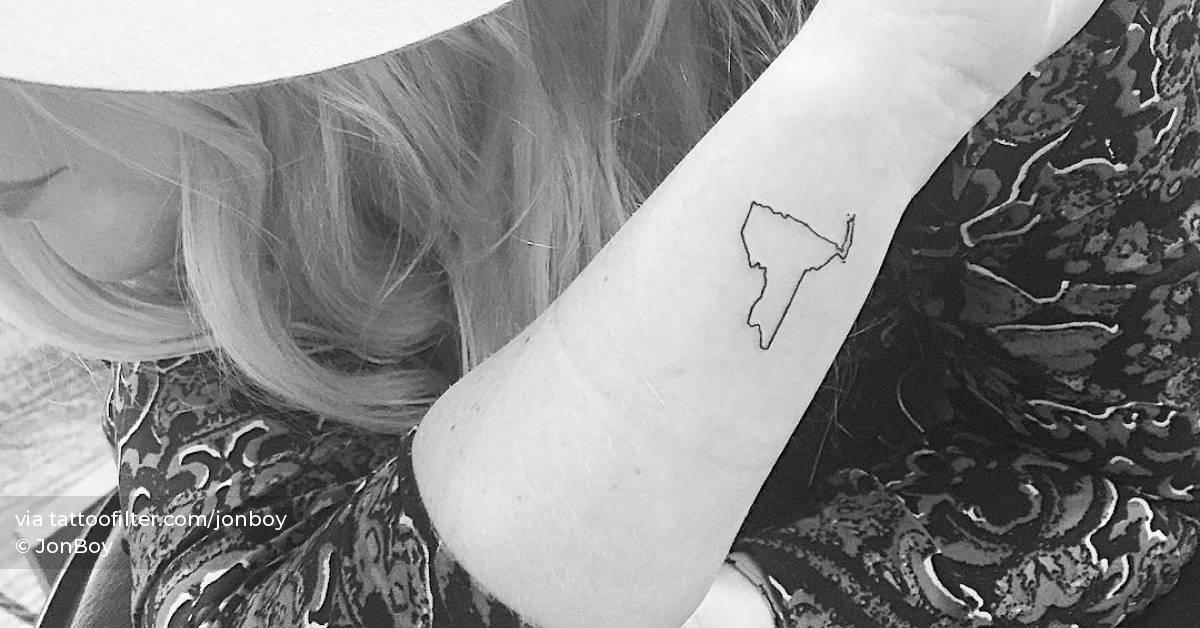 New York state map tattoo located - Fbs 