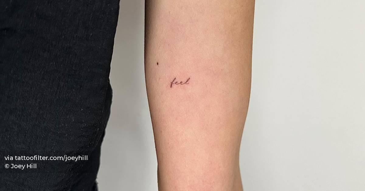 Tattoo of the word 