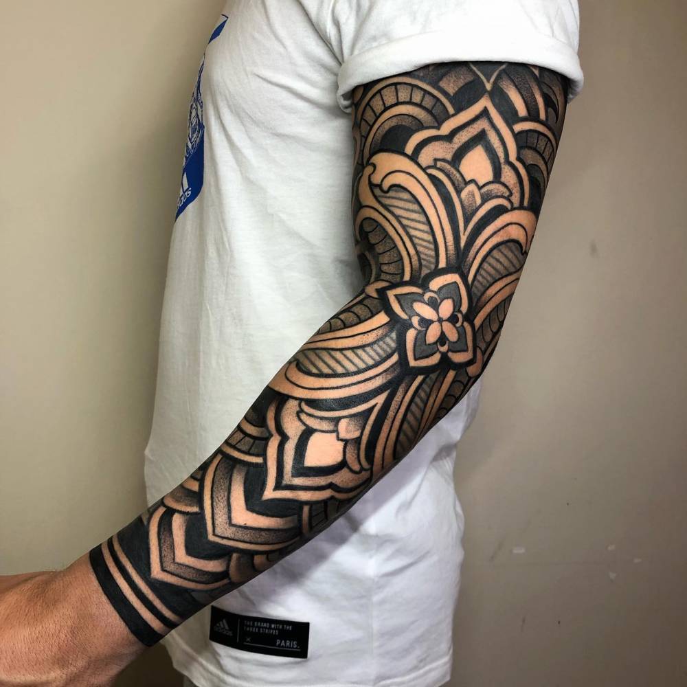 Geometric Tattoo Designs For Men Half Sleeve Bold Art Meets Body 