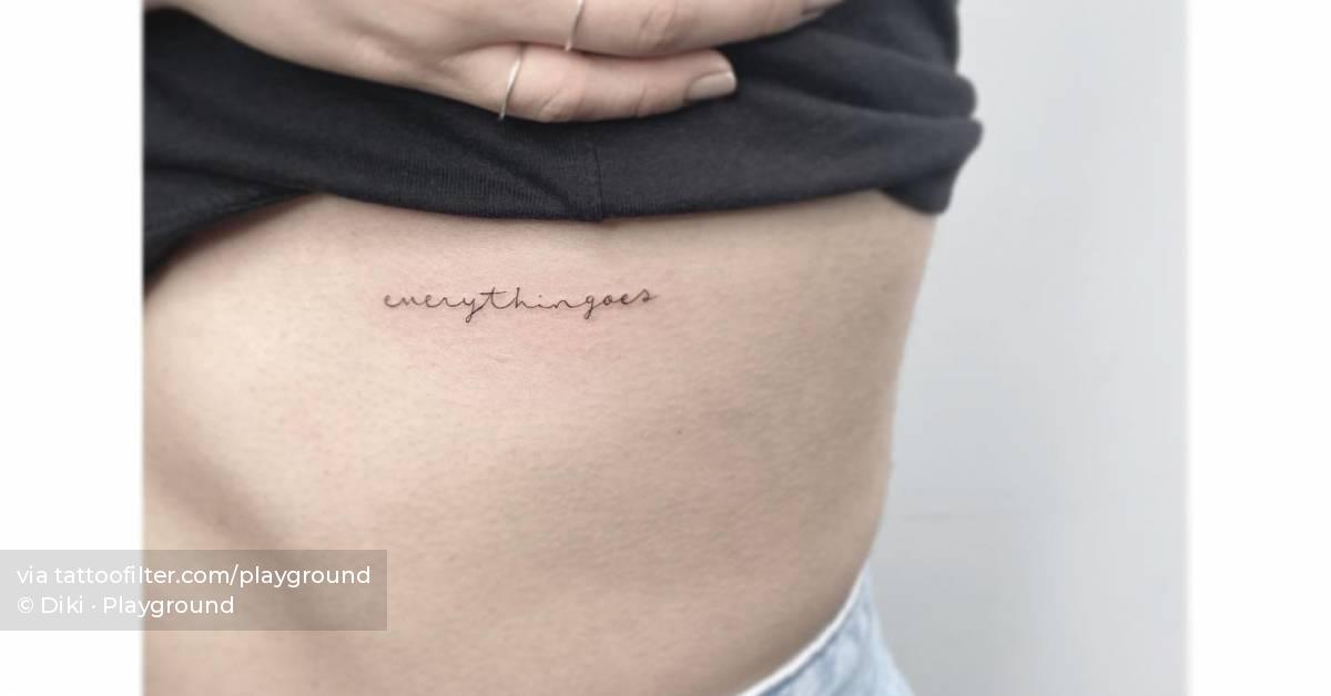 Tattoo Lettering Ribs