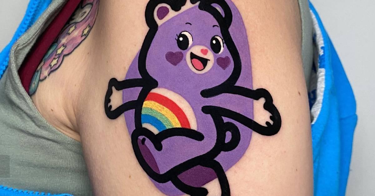 polo★bear tattoo studio yamada fartco California bear with poppies on Tony done by @weekstattoo