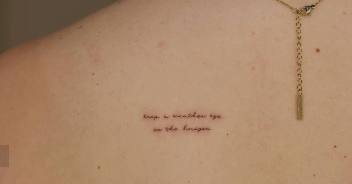 keep-a-weather-eye-on-the-horizon-lettering-tattoo