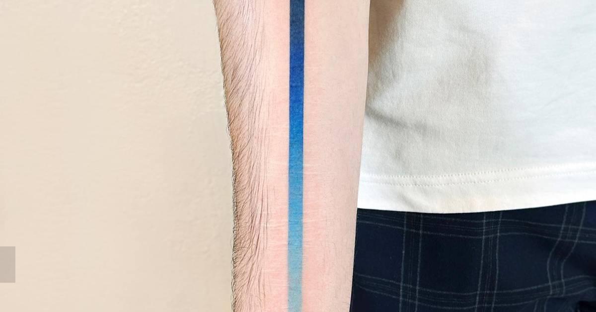 Spectrogram Tattoo Spectrum line tattoo located on the inner forearm.
