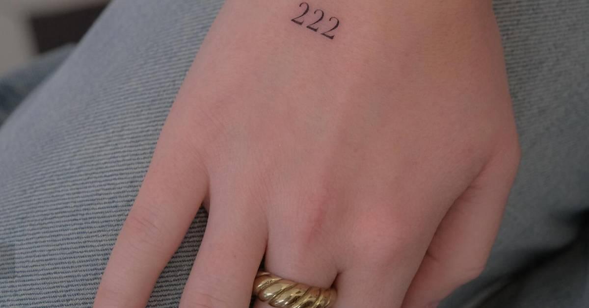 Tattoo Of The Angel Number 222 Located On The Hand tattoo-of-the-angel-number-222-located-on-the-hand