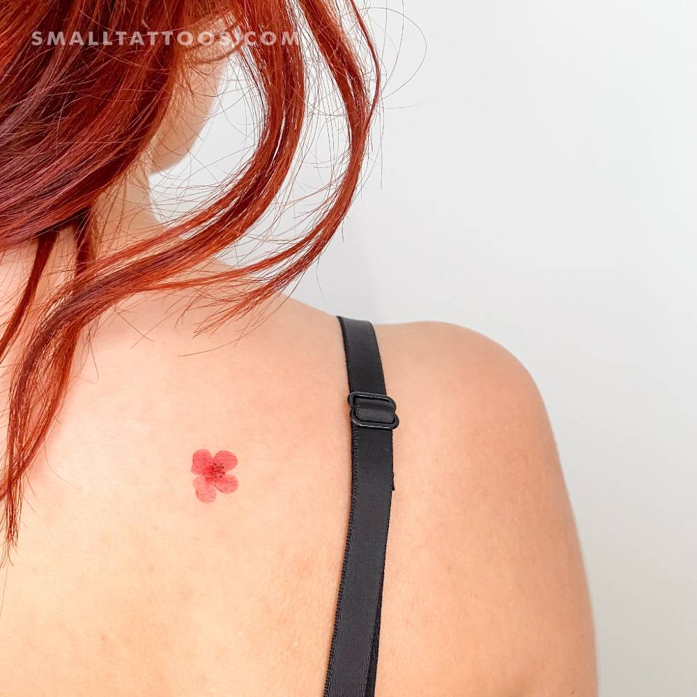 Cherry blossom temporary tattoo by Zihee.