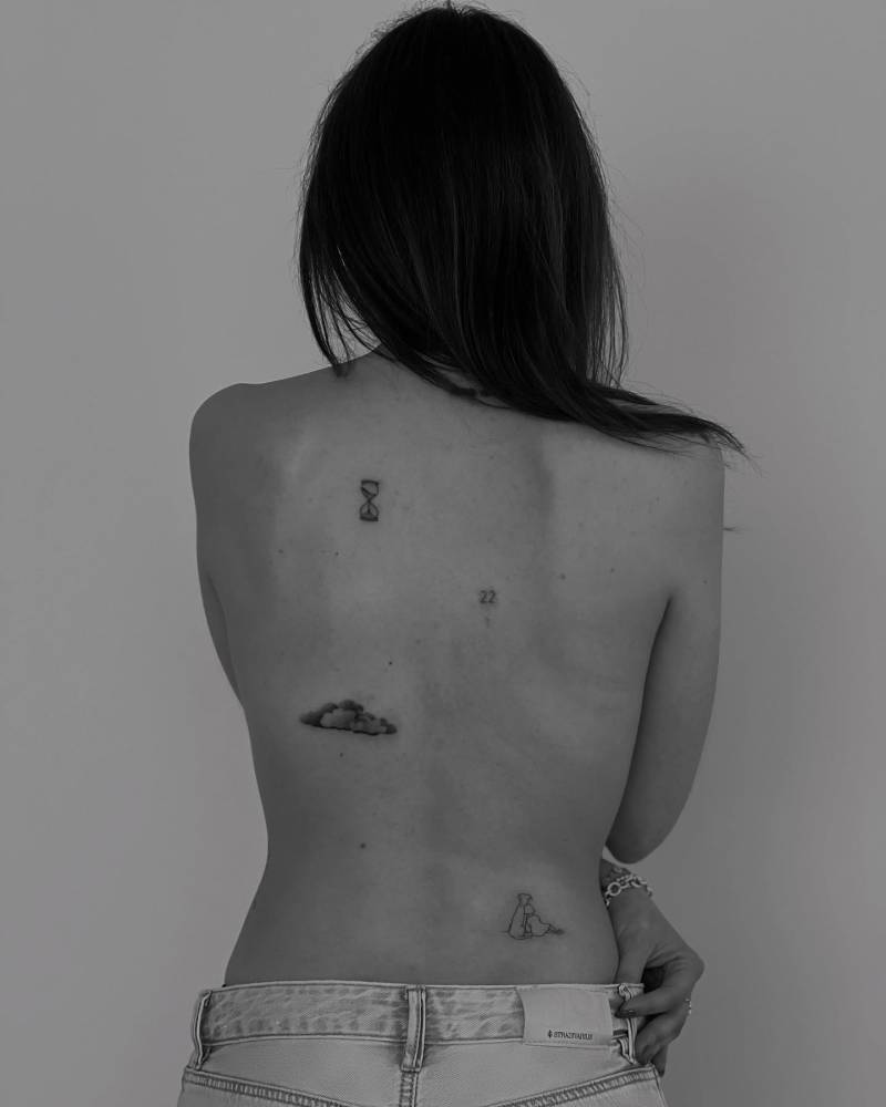 Back composition tattoos.
