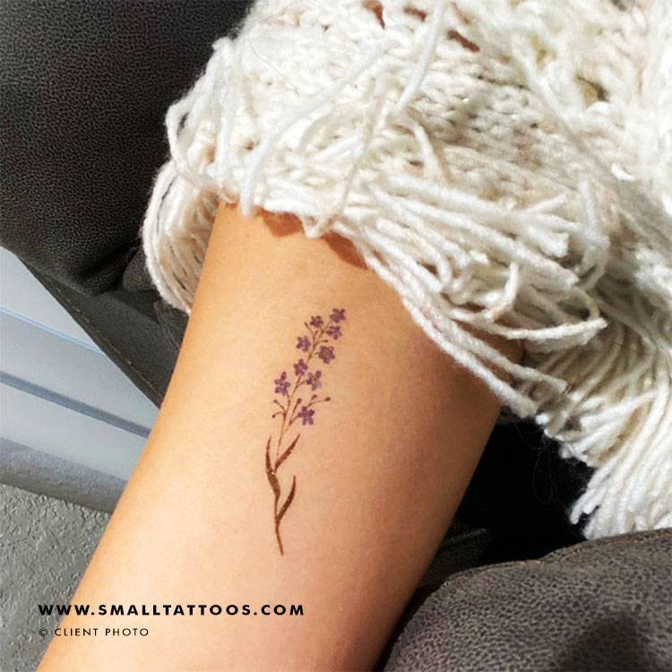 Forget-me-not temporary tattoo by Lena Fedchenko, get it here ►  http://bit.ly/lenafed #forget-me-not-tattoos #flower-tattoos #nature-tattoos #temporary-tattoos #lenafedchenko