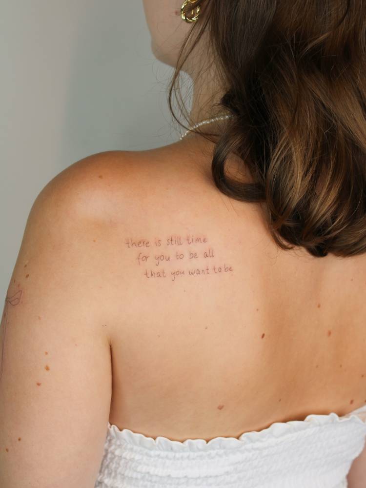 "There is still time for you to all that you want to be".