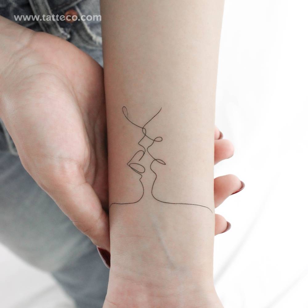 Kiss temporary tattoo by Harmlessberry