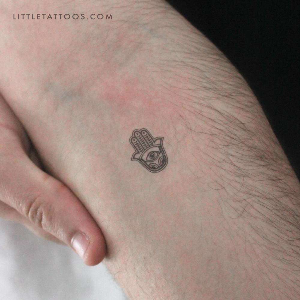 Small Hamsa Temporary Tattoo
