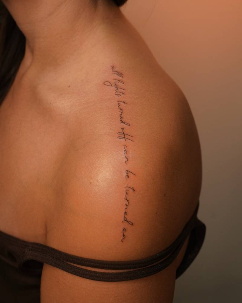 "All lights turned off can be turned on".