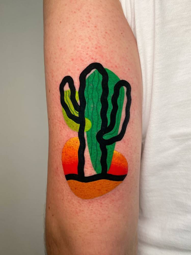 SUNSET IN THE DESTRUTTURATO DESERT.