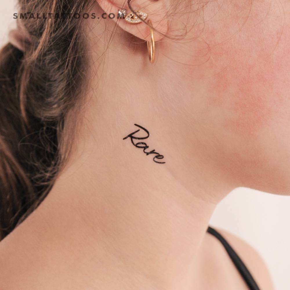 Rare temporary tattoo